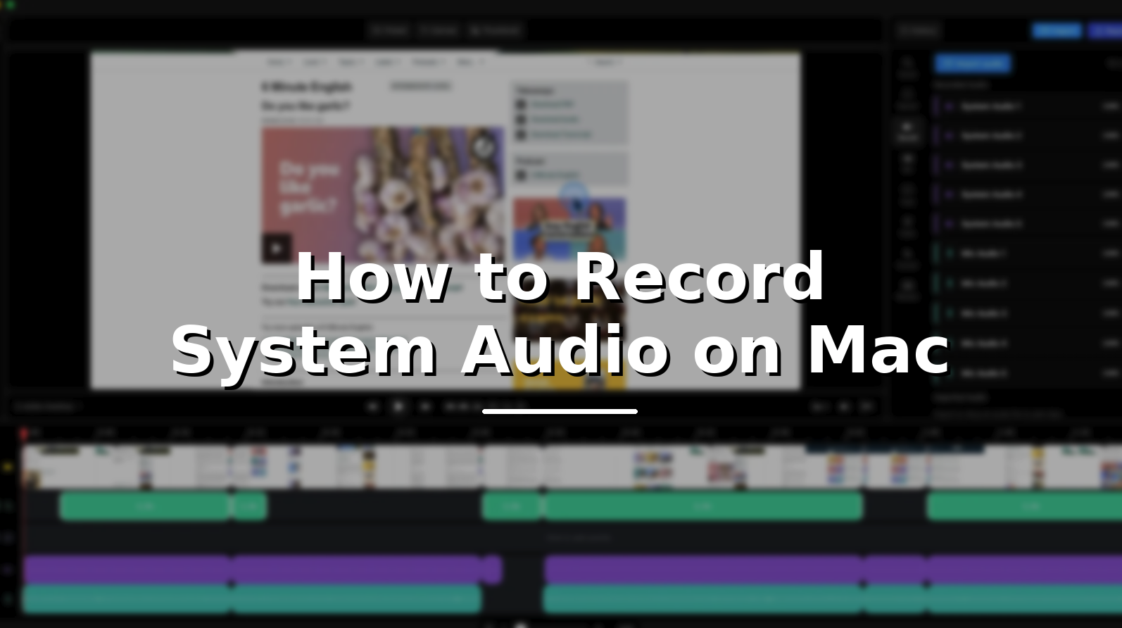 How to Record System Audio on Mac